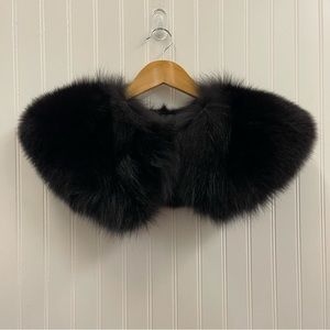 Vintage Black Fur Collar